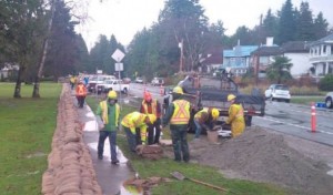 Vancouver places 30000 sandbags along waterfront (Video)