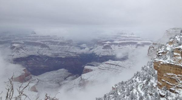 Grand Canyon Snow – Photo : Storm transforms Grand Canyon into ‘winter wonderland’