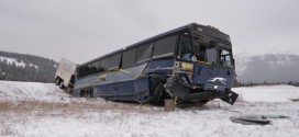 Greyhound bus hits the ditch near Jasper : RCMP