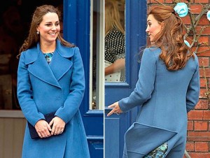 Duchess Kate Switches Her Hair Up to a Knotted Half-Up Hairstyle (Photo)