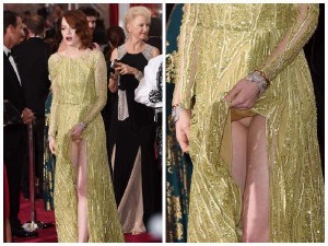 Emma Stone Wardrobe Malfunction - Photo : Actress Flashes Nude Knickers In Awkward Wardrobe Malfunction