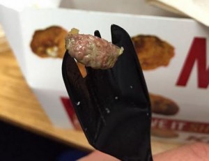 KFC customer finds chicken organ in meal (Photo)