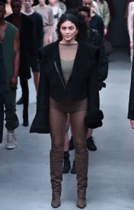 Kylie Jenner models for brother-in-law Kanye West (Photo)