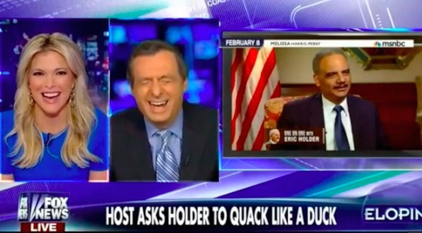 Megyn Kelly hilariously mocks Melissa Harris Perry’s ‘quack like a duck’ Holder interview before unleashing ULTIMATE SLAM