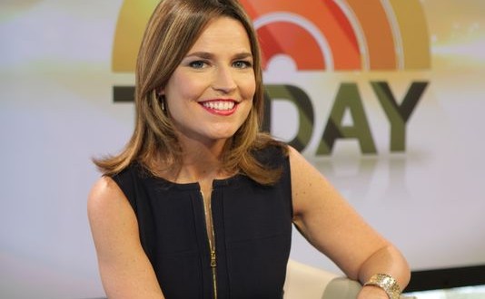 Savannah Guthrie : Today host oversleeps for the first time in two and a half years.