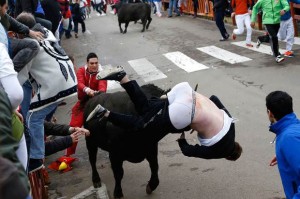Student Gored In Spain : Fighting bull leaves American student Ben Milley with 16-inch wound