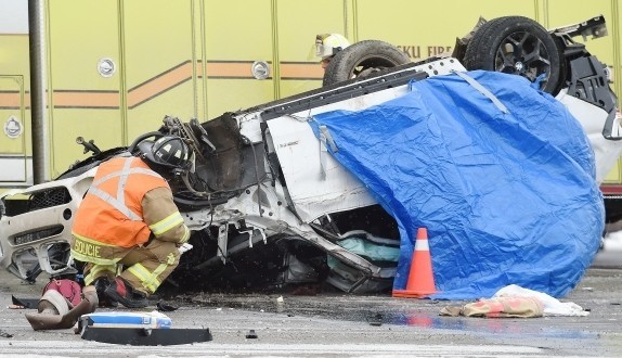 Three dead in crash on Highway 2 south of Edmonton