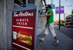 Vancouver Tim Hortons apologizes after water dumped on homeless man (Video)