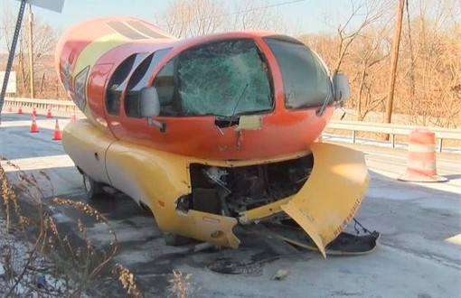 Wienermobile damaged in crash (Video)