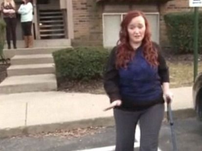 Ashley Brady : Letter calls woman with prosthetic limb a “cry baby one leg” (Video)