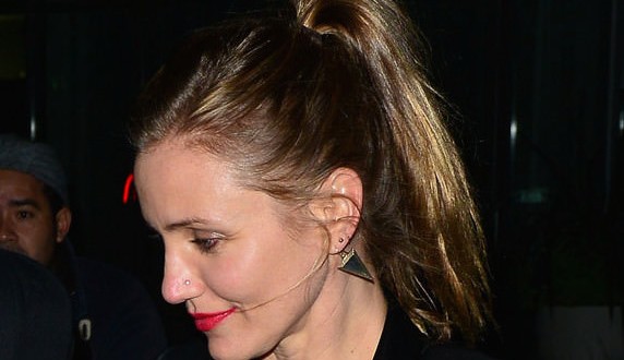 Cameron Diaz’s New Look: Actress Dyes Hair Darker “Plus, See Her Edgy Nose Piercing”