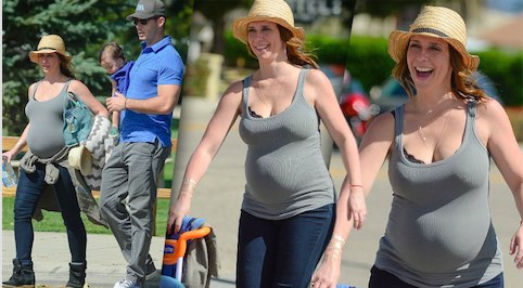 Jennifer Love Hewitt shows off her impressive baby bump (Photo)