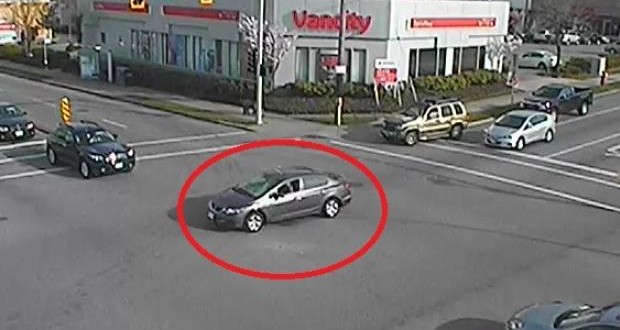 Suspect driver in Surrey hit-and-run seen running red light (Photo)