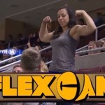 Woman Out-Muscles Man On Stadium 'Flex Cam' - Watch