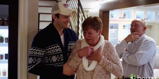 Ashton Kutcher Remodel His Childhood House For His Mom (Video)