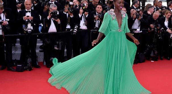 Lupita Nyong'o Wows In Grasshopper Green At Cannes 2015 (Photo)
