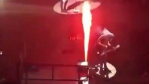 5 Seconds of Summer's Michael Clifford sets hair on fire at London concert (Scary Video)