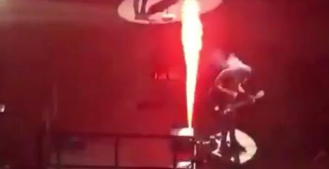 5 Seconds of Summer's Michael Clifford sets hair on fire at London concert (Scary Video)