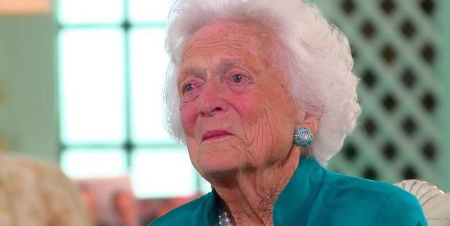 Barbara Bush turns 90 with family reunion at Maine compound, reveals vitality secret : Pearls!