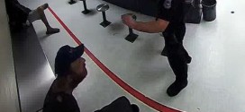 Andrew Halpin : Officer appears to throw food at man in handcuffs (Video)