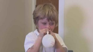 Blowing Balloons With Your Nose Treats Glue Ear, New Study