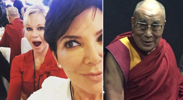 Griffith and Kris Take A Selfie With The Dalai Lama