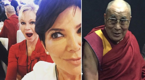 Griffith and Kris Take A Selfie With The Dalai Lama (Photo)