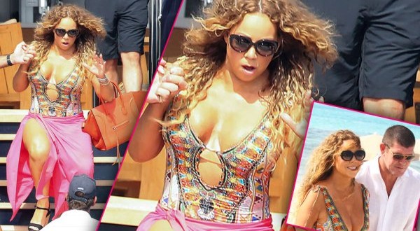 Mariah Carey Falls? Singer takes a tumble in her towering high heels - and other famous falls