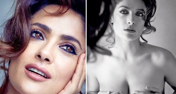 Salma Hayek Goes Topless for Allure Cover Shoot (Photo)