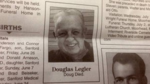 Two Word Obituary Goes Viral: 'Doug died', Fargo man has the last laugh