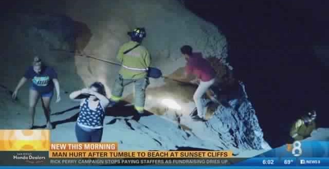 Man falls 80 feet at Sunset Cliffs, Report