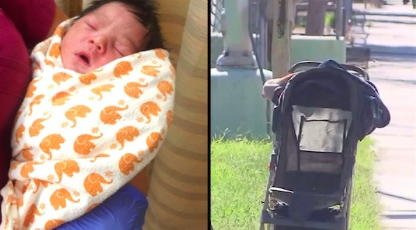 Newborn baby boy found in stroller on Los Angeles street