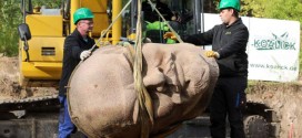 A giant Lenin 'head' was unearthed in Berlin