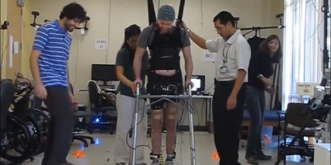Brain-wave system: Paralyzed man walks by brain power alone ‘Video’