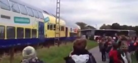 German bus driver saves 60 Kids from train crash (Video)