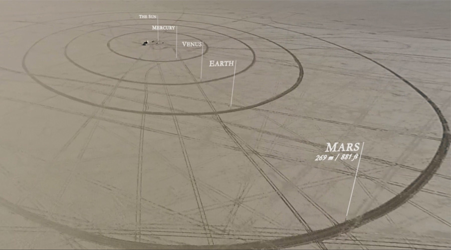 Scale Model of the Solar System Built in the Nevada Desert "Video