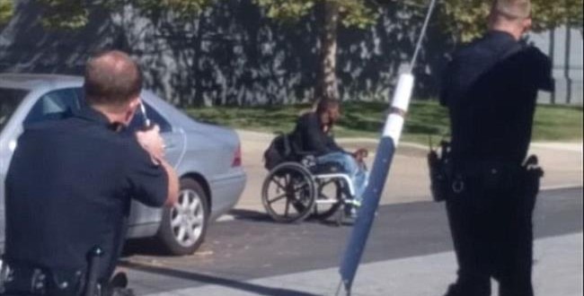 US police shoot paralysed man in wheelchair (Video)