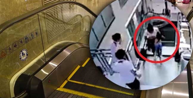 4-year-old boy dies after getting stuck underneath escalator’s handrail “Photo”