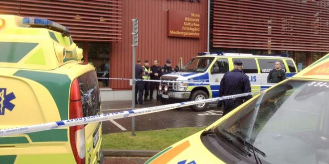 Swedish School Attack: Masked man kills one, wounds three (Video)