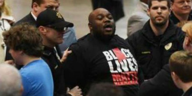 Donald Trump protester removed from Birmingham rally “Video”