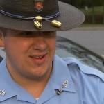 Nathan Bradley: Trooper comforts children after Halloween tragedy