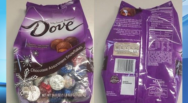 Dove Snickers Recall: “80000 Bags Of Holiday-Themed” Dove Chocolates Recalled From Walmart Stores