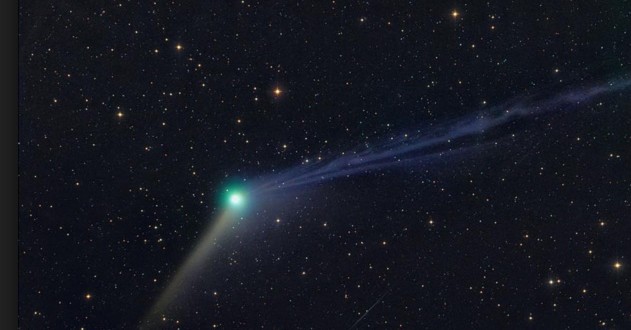 Comet Catalina In Night Sky