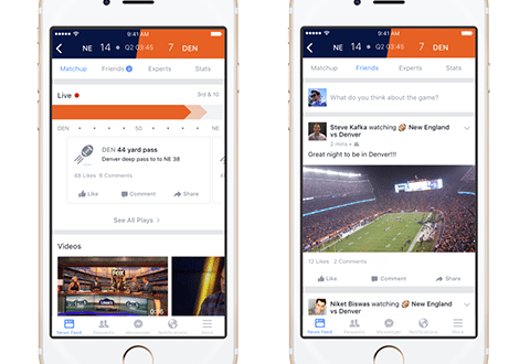 Facebook Inc Introduces Sports Stadium to Help Fans Discuss, Interact