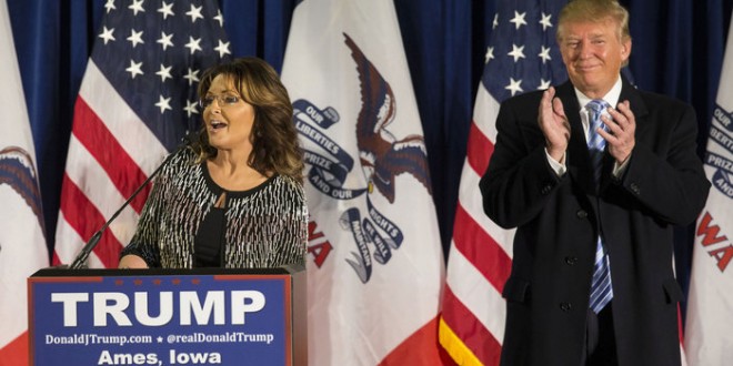 Sarah Palin Endorses Donald Trump for President: ‘No more pussyfooting around’