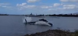 Helicopter crashes into Pearl Harbor, One critically hurt (Video)