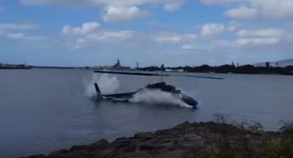 Helicopter crashes into Pearl Harbor, One critically hurt (Video)