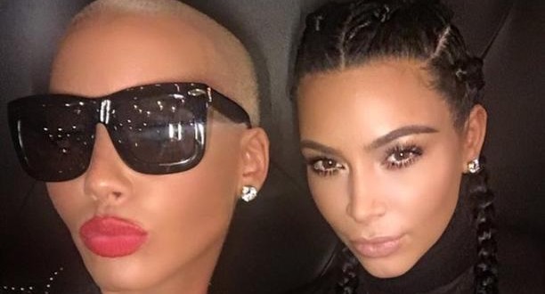 Kim Kardashian, Amber Rose Pose for Cryptic Selfie (Photo)