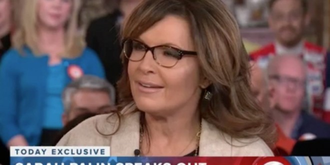 Sarah Palin Today interview derails when she's asked about her son's arrest