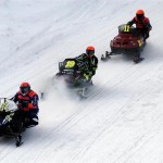 Three snowmobilers fall through ice crossing Nova Scotia lake, One still missing